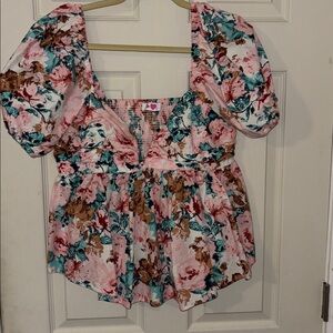 Buddy Love Houston puff sleeve top